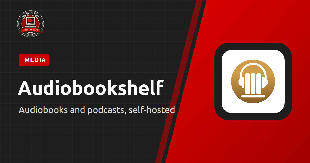 Audiobookshelf Docker install guide cover