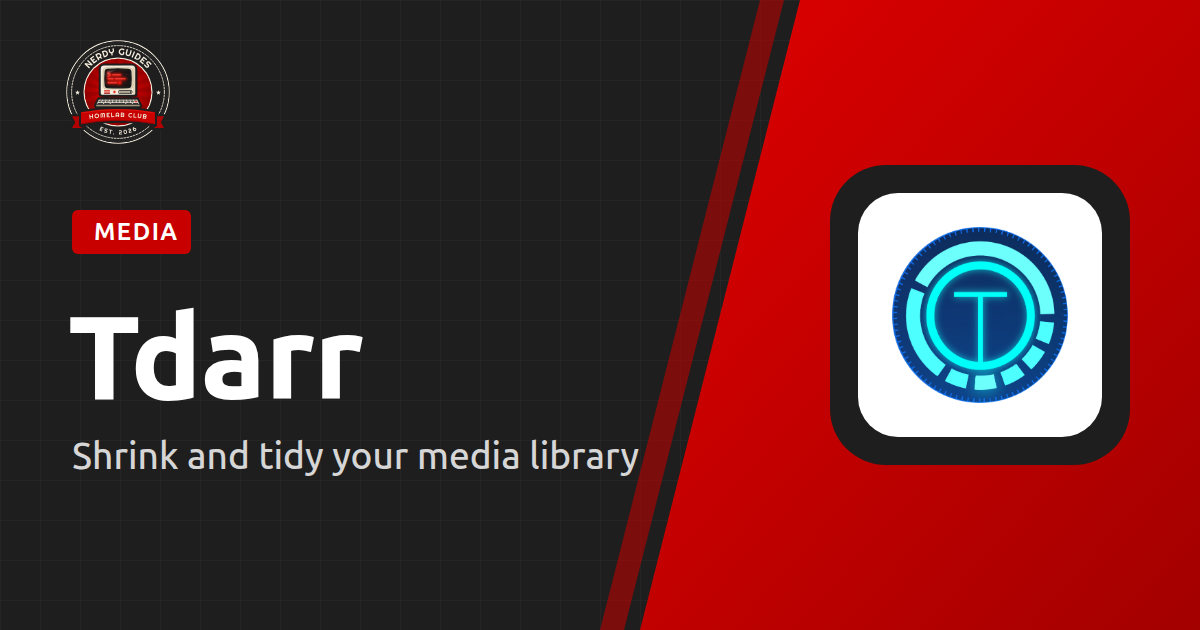 Tdarr Docker install guide cover